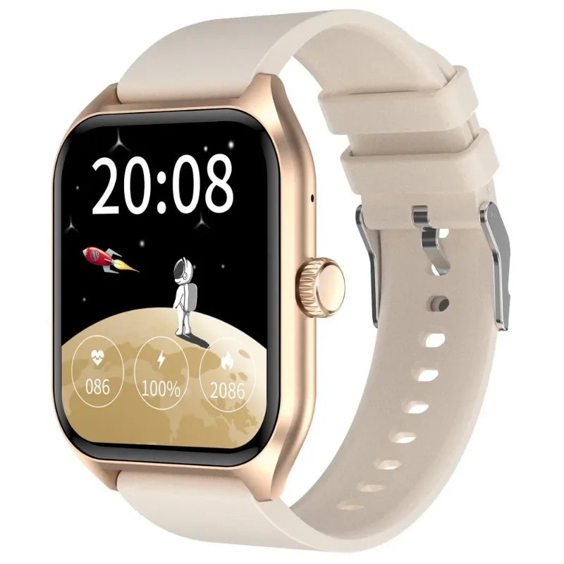 Premium Smartwatch Unisex – Fitnessuhr mit KI, Sprachanrufen, EKG, Blutzuckermessung, Gesundheitsüberwachung, IP68 wasserdicht, Schrittzähler, Puls- & Schlafmonitor, Benachrichtigungen & Sprachassistent – Für Damen & Herren