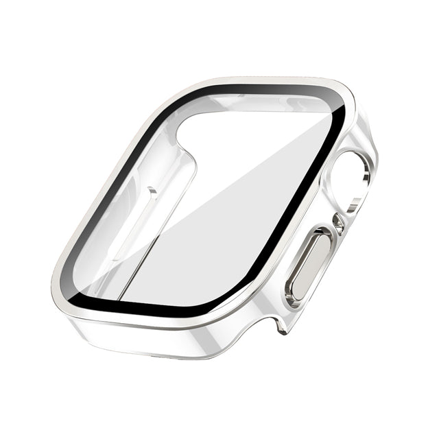Premium Glasgehäuse für Apple Watch Serie 9/8/7/Ultra: 45mm, 41mm, 49mm, 44mm, 40mm | Hochwertige Displayschutz-Hülle
