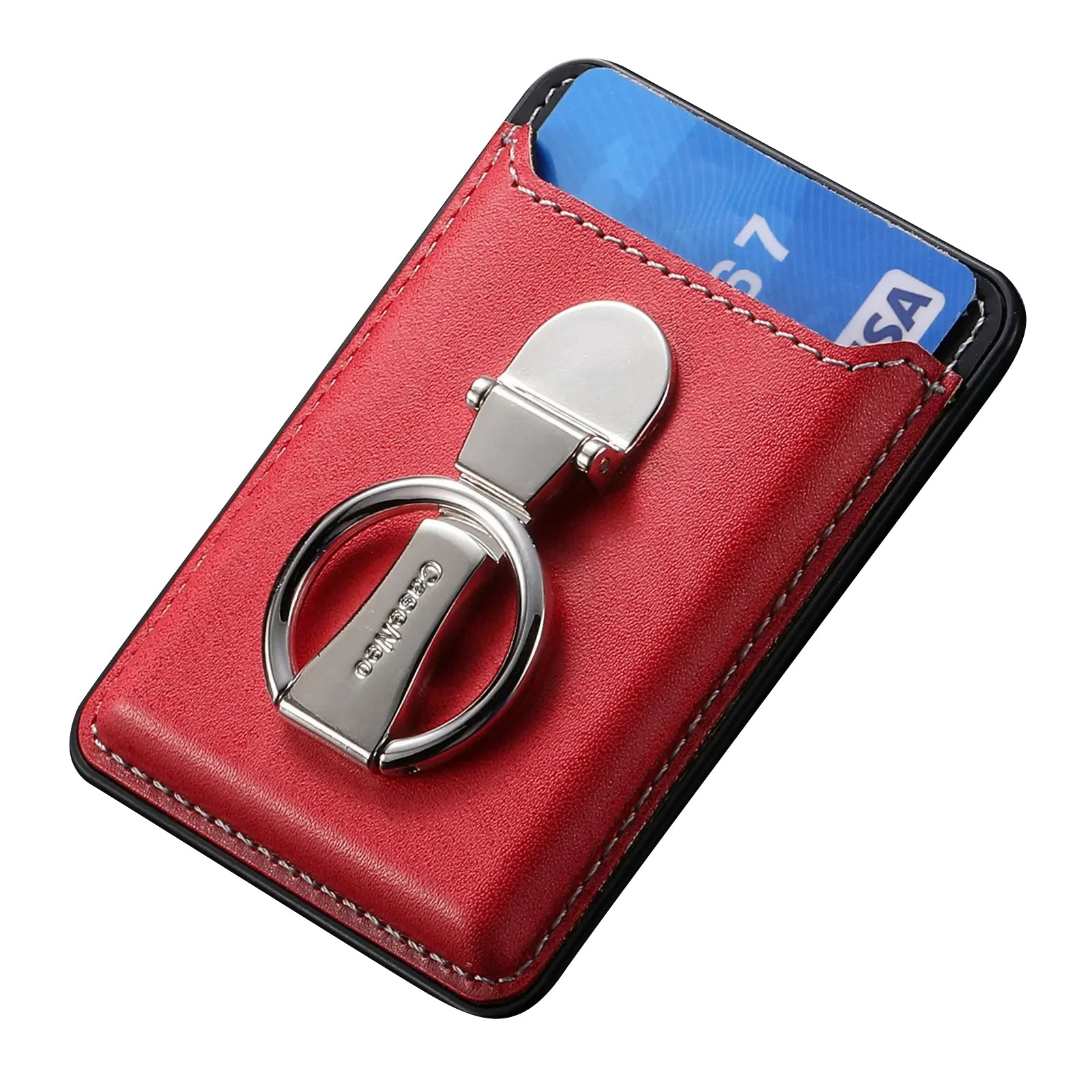 Hochwertige Leder MagSafe Brieftasche mit Kartenfächern: Klapp-Ringhalter & für iPhone 16/15/14/13/12 Pro - Phone Heaven Zone