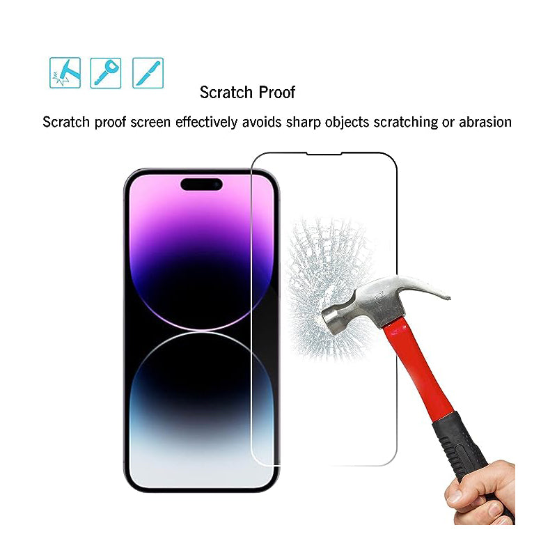 Premium Ultra-Klare Panzerglas Displayschutzfolie & Kamera Schutz für Apple iPhone – 9H Gehärtetes Glas, Blasenfrei,