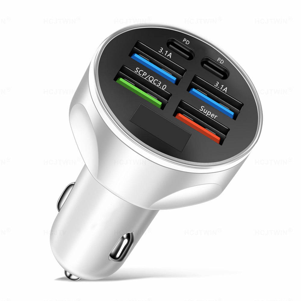 Premium Bluetooth 5.2 FM-Sender Auto-USB Ladegerät, FM/Aux Bluetooth-Adapter, Bass-Boost, 3-Port Car USB Ladestation Smartphones, Apple iPhone, Samsung, iOS & Android