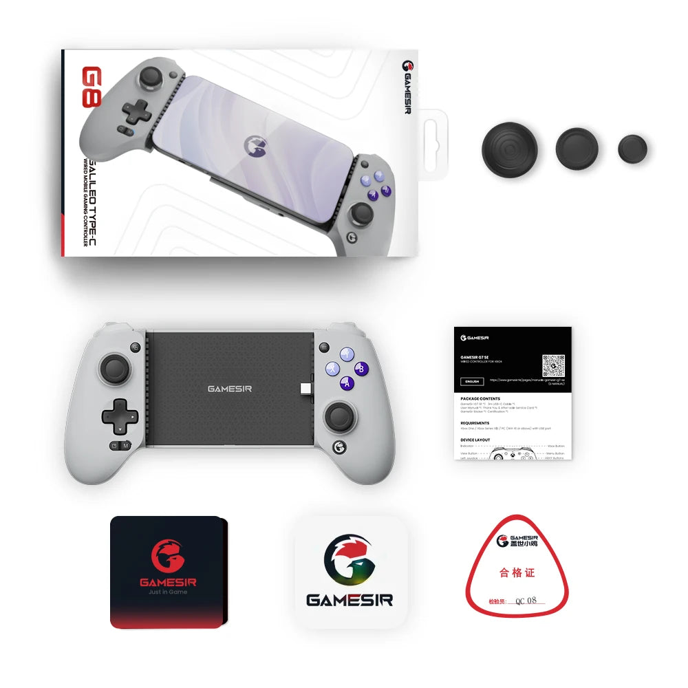 Hochwertiges G8 Galileo Typ C Gamepad: Handy-Controller mit Hall-Effekt-Stick für Smartphone, Apple iPhone, iOS, Android, Samsung, PS Remote Play, Cloud-Gaming | Limitierte Auflage