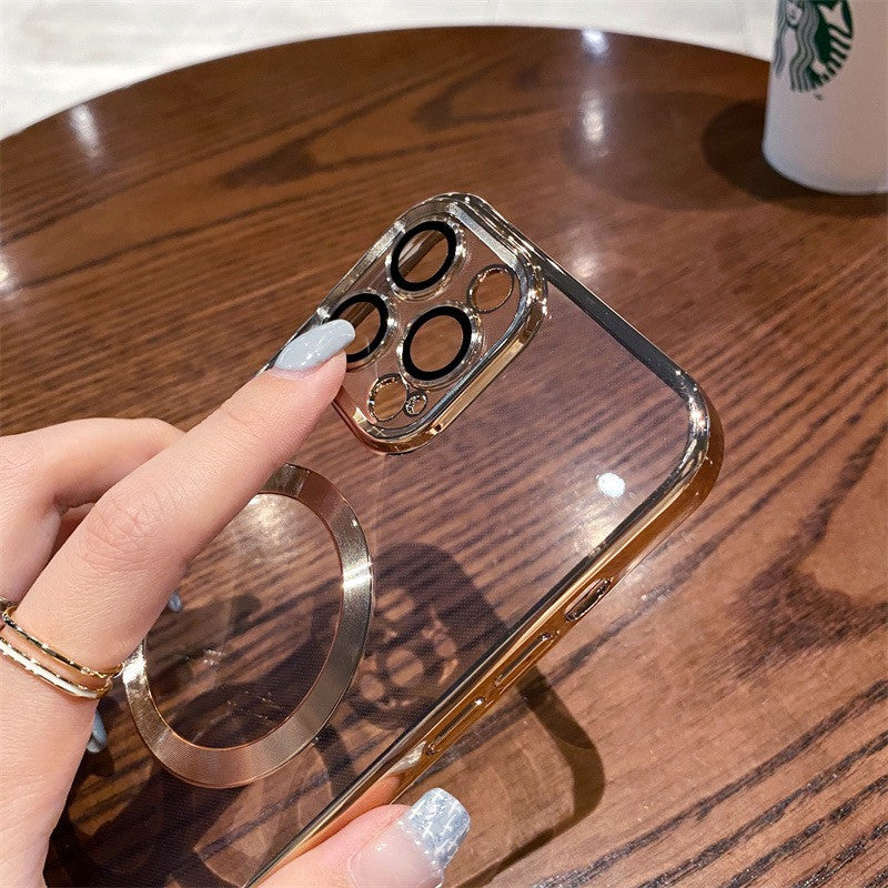 Magnetische Luxus Apple iPhone Hülle aus weichem Silikon