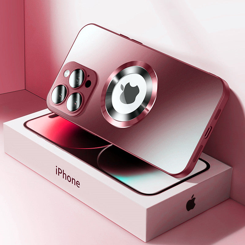 Hochwertige Matte Magnetische iPhone-Hülle mit MagSafe Case für Apple iPhone 17/17 Air, 16/16e, 15, 14, 13 Pro Max Plus | Glasobjektiv-Kameraschutzabdeckung, Panzer-Schutzhülle, Stoßfest und Stilvolle Handyhülle | Tasche in limitierter Auflage