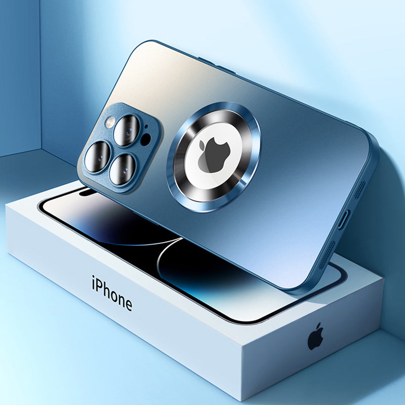 Hochwertige Matte Magnetische iPhone-Hülle mit MagSafe Case für Apple iPhone 17/17 Air, 16/16e, 15, 14, 13 Pro Max Plus | Glasobjektiv-Kameraschutzabdeckung, Panzer-Schutzhülle, Stoßfest und Stilvolle Handyhülle | Tasche in limitierter Auflage