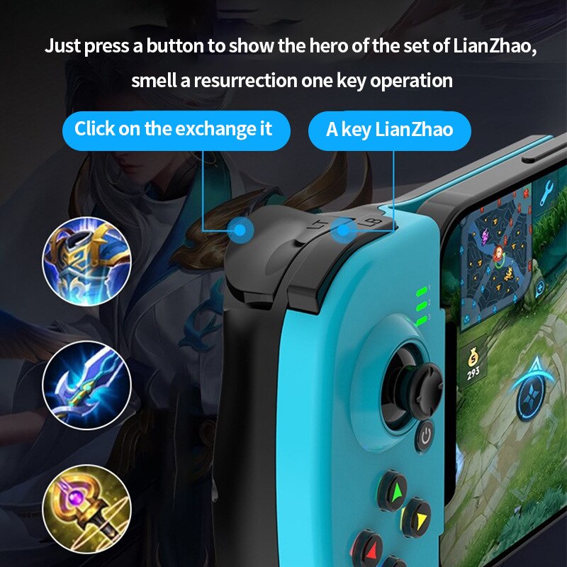 Hochwertiges Gamepad Android für Apple: Essen, Hähnchen, Stretch, kabelloses Bluetooth-Telefon, direkt mit Gamepad verbunde