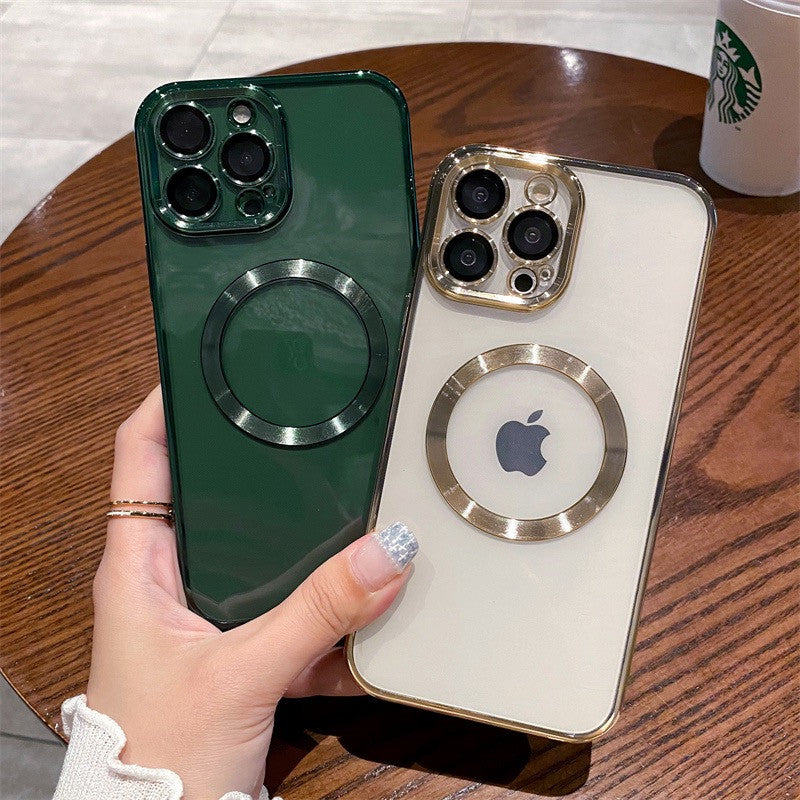 Magnetische Luxus Apple iPhone Hülle aus weichem Silikon