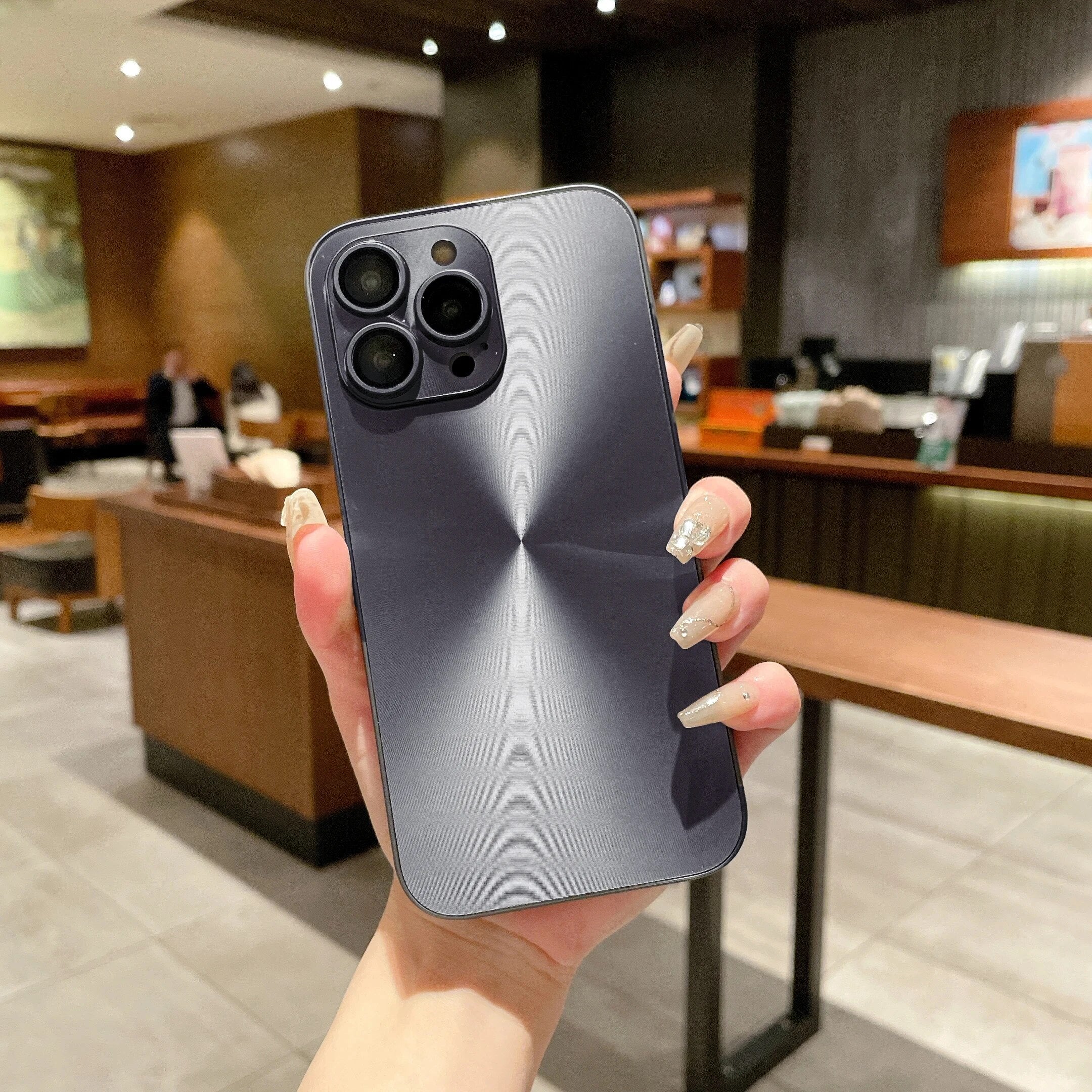 Premium Blinkende Aurora Einfarbige Handyhülle, MagSafe, Abdeckung, | Apple iPhone 15/14/13/12/11 Pro Max Plus - Schlanke Matte Stoßfeste Hardcover Schutzhülle - Phone Heaven Zone