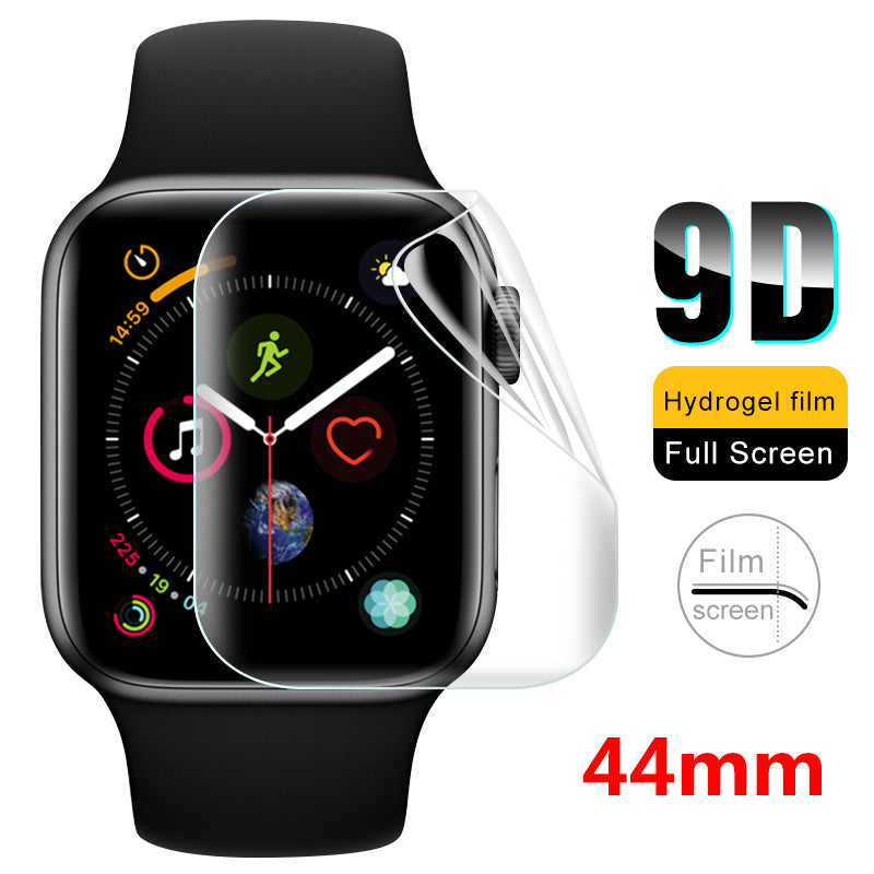 Premium Soft Hydrogel Displayschutzfolie für Apple Watch 10/9/8/7/6/5/4/3/2/1 & Ultra 2/1, SE: 2024, 2023, 2022, 2021, 2020,
