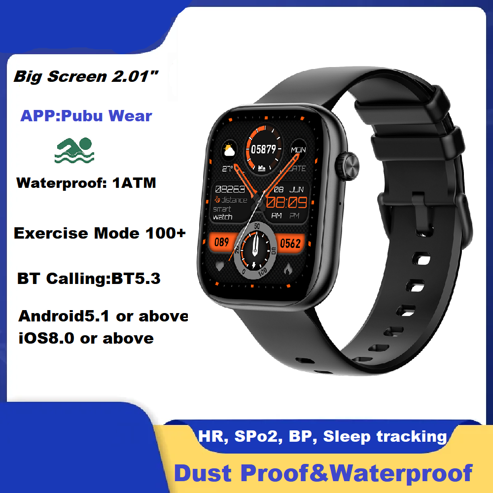 Premium Smartwatch Unisex – Fitnessuhr mit KI, Sprachanrufen, EKG, Blutzuckermessung, Gesundheitsüberwachung, IP68 wasserdicht, Schrittzähler, Puls- & Schlafmonitor, Benachrichtigungen & Sprachassistent – Für Damen & Herren