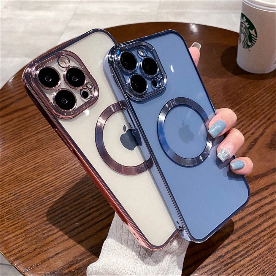 Magnetische Luxus Apple iPhone Hülle aus weichem Silikon