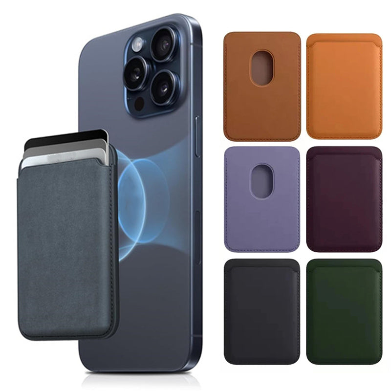 Magsafe Premium Apple iPhone Leder-Geldbörse Hülle - Luxus Magnetischer Kartenhalter