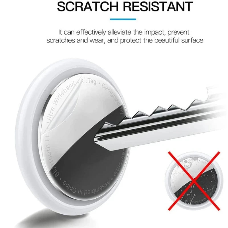 Premium Hydrogel Schutzfolie für Apple AirTag: Universal für Portemonnaie, Taschen, Geldbörsen, Pet Dog Tracker | Transparent