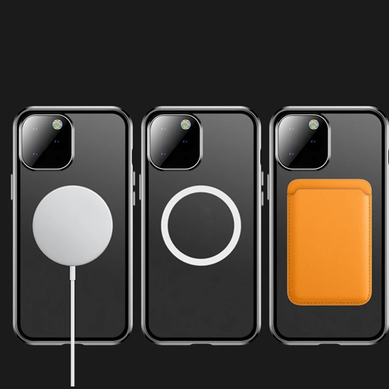 Hochwertige iPhone Hülle mit 360° Vollversiegeltem Schutz aus Glas und Metall | MagSafe-kompatible Schutzhülle mit Rundumschutz, Kameralinsenschutz für Apple iPhone 17/17 Air, 16/16e, 15, 14, 13 Pro Max, Pro, Plus Cover | Panzertasche Stoßstangenabdeckung