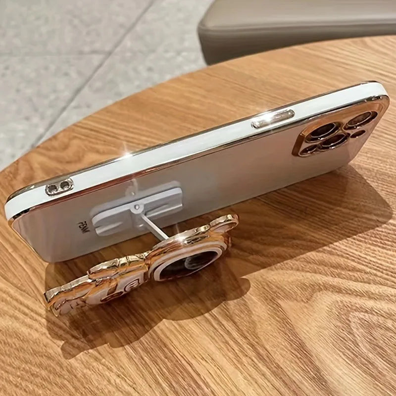 Luxus Crossbody-Lanyard Astronauten-Telefonhalterung und Ständer iPhone Hülle | MagSafe Case mit Rundumschutz und Kameralinsenschutzabdeckung für Apple iPhone 17/17 Air, 16/16e, 15, 14, 13 Pro Max Plus Cover | Panzertasche Handyhülle | Premium Schutzhülle