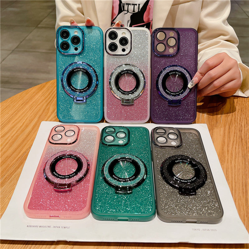 Magnetisches Metall MagSafe iPhone Hülle für Apple iPhone 17/17 Air, 16/16e, 15, 14, 13 Pro Max Plus | Premium Case, Stoßfeste Höchster Schutz - Luxus Schlank Matt mit Kamera Glaslinsenschutz, Ständer und Handhalterung Abdeckung