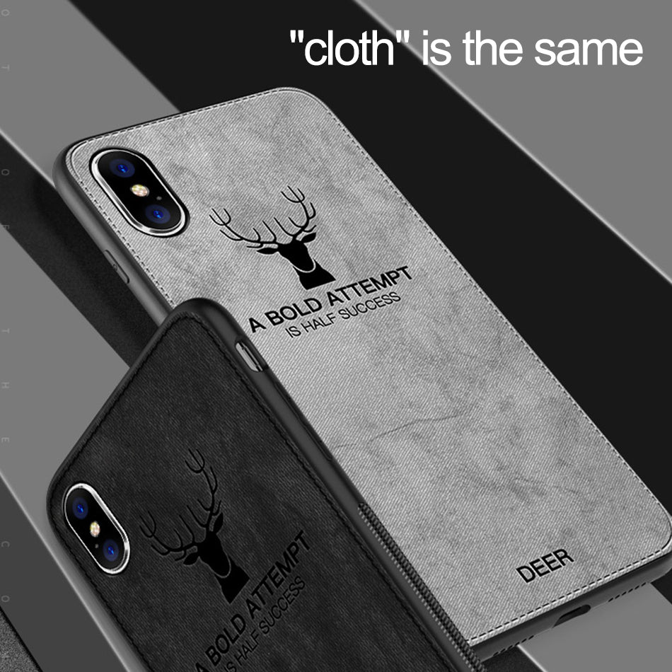 Luxus Stoßstange mit Hirsch-Design und motivierendem Spruch auf Leinwand iPhone-Hülle | MagSafe Case mit Kameraschutzabdeckung | Cover für Apple iPhone 17/17 Air, 16/16e, 15, 14, 13 Pro Max Plus | Panzertasche Hochwertige Handyhülle
