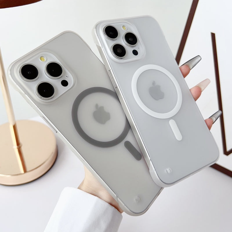 Ultra-Dünne Magnetische Transparente für Apple iPhone 17/17 Air, 16/16e, 15, 14, 13, 12 Pro Max Plus Mini Hülle | Premium Stoßfeste Schlanke Randlose Klare Wasserabweisende Schutzhülle mit Magsafe