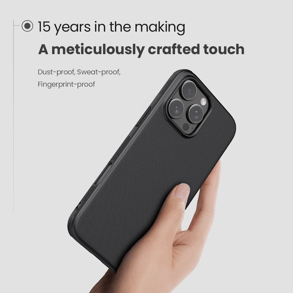 Premium Apple iPhone Hülle | MagSafe Kompatibel, Kameraobjektiv-Schutz, Displayschutz | Ultra Dünn, Stoßfest, Magnetisch, Rundum-Schutz Cover – Kohlefaser-Struktur, Weiches TPU, Leicht, Wasserdicht, Kratzfest, Anti-Fingerabdruck