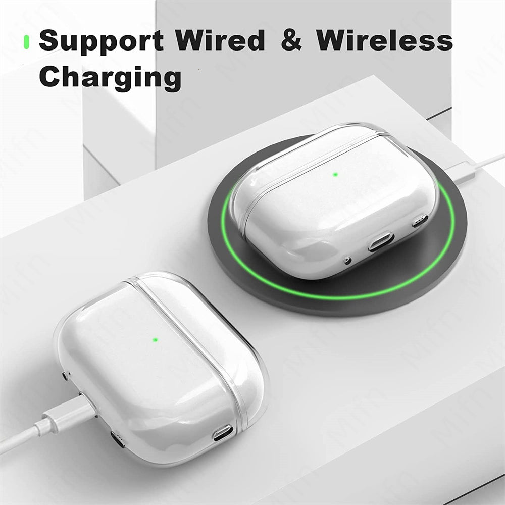 Klare Silikon iPhone Hülle für AirPods | Transparente Weiche TPU-handyhüllen mit Seil Kopfhörer zubehör für Apple Airpod