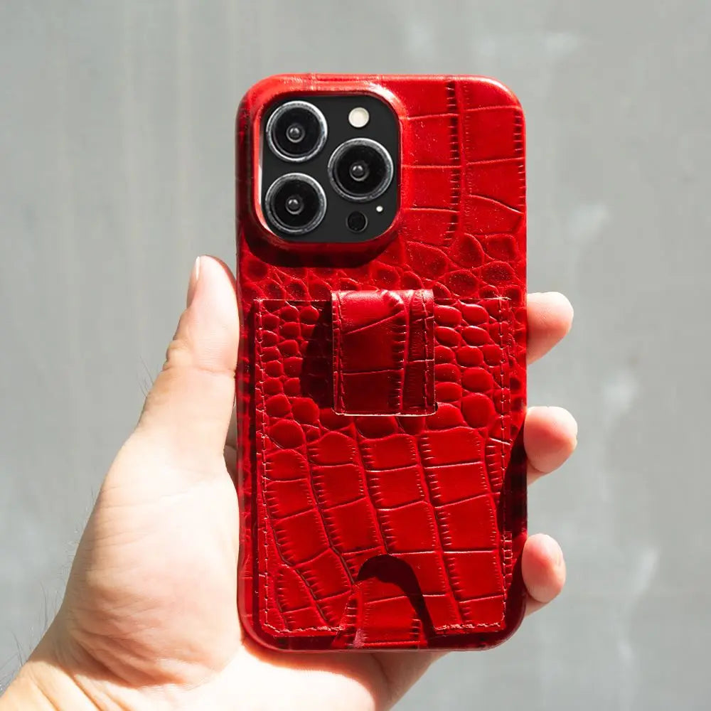 Hochwertige Echtledertasche mit Kartenhalter-Steckplatz als iPhone-Hülle | Cover mit Kameraschutzabdeckung für Apple iPhone 17/17 Air, 16/16e, 15, 14, 13 Pro Max Plus Panzer Case | Portemonnaie, Geldbörse & Wallet-Handyhülle