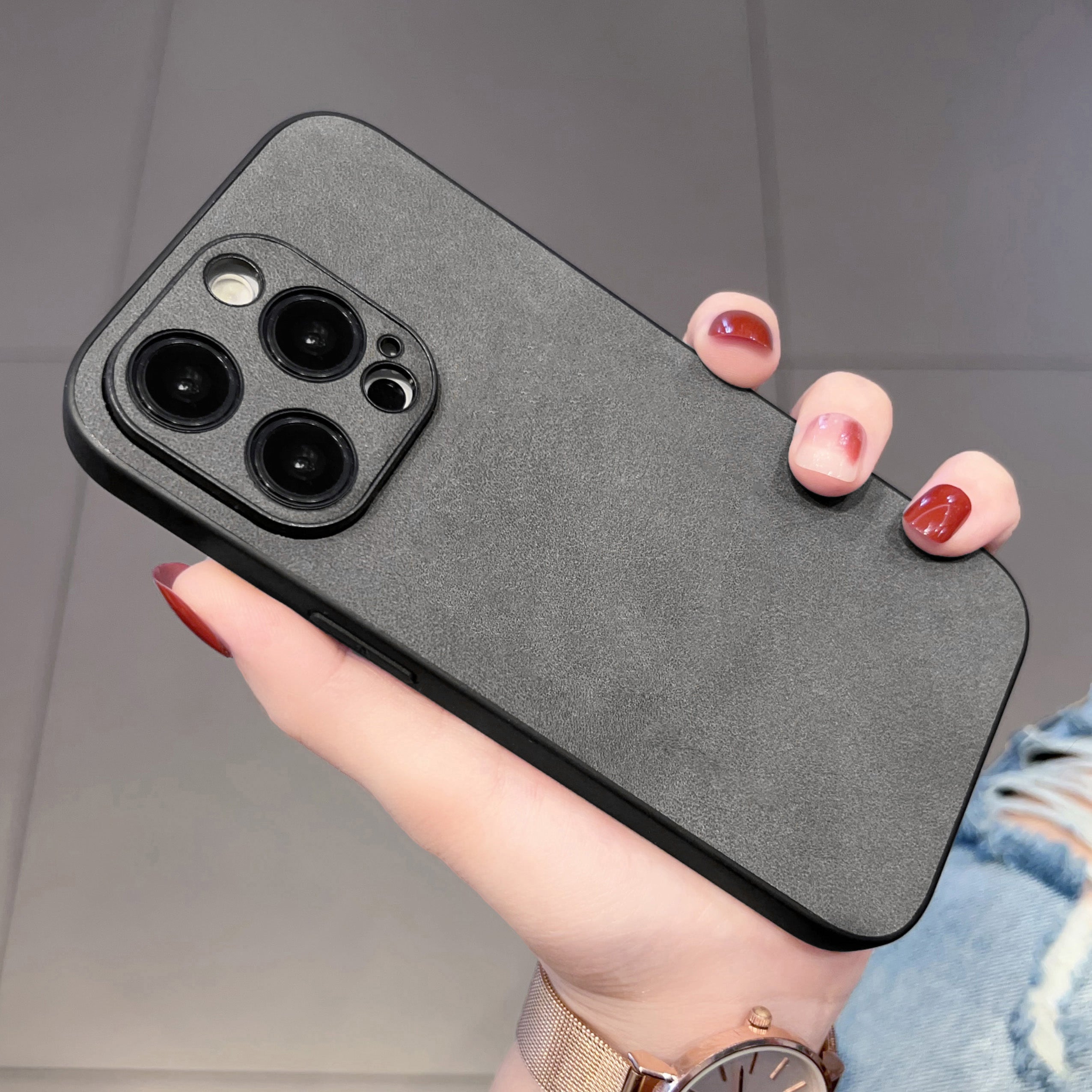 Hochwertige Leder-iPhone-Hülle mit stoßfester Kameraschutzabdeckung Tasche | MagSafe Case für Apple iPhone 16/15/14/13/12 Pro Max Plus Mini | Panzer-Cover Handyhülle