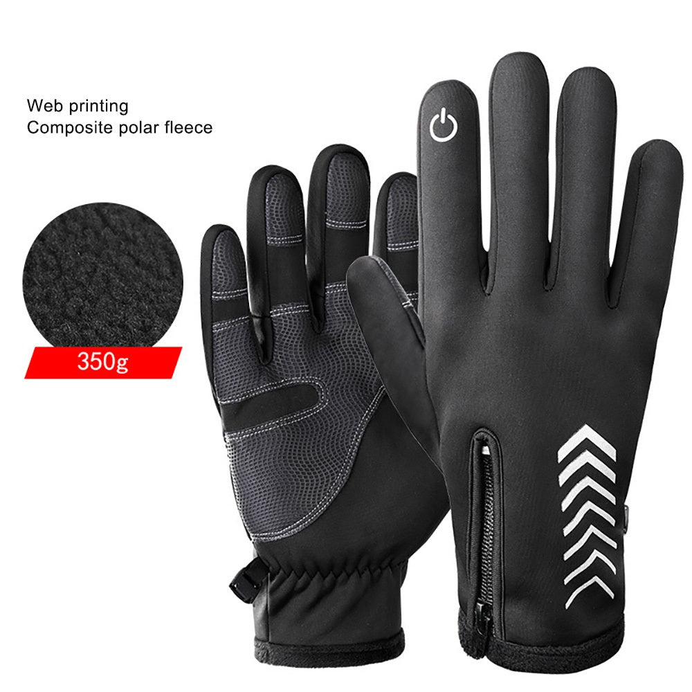 Hochwertige warme 3M-Laufhandschuhe für Radfahren, Touchscreen, Motorrad, Outdoor, Roller, winddicht, Sport, Reiten