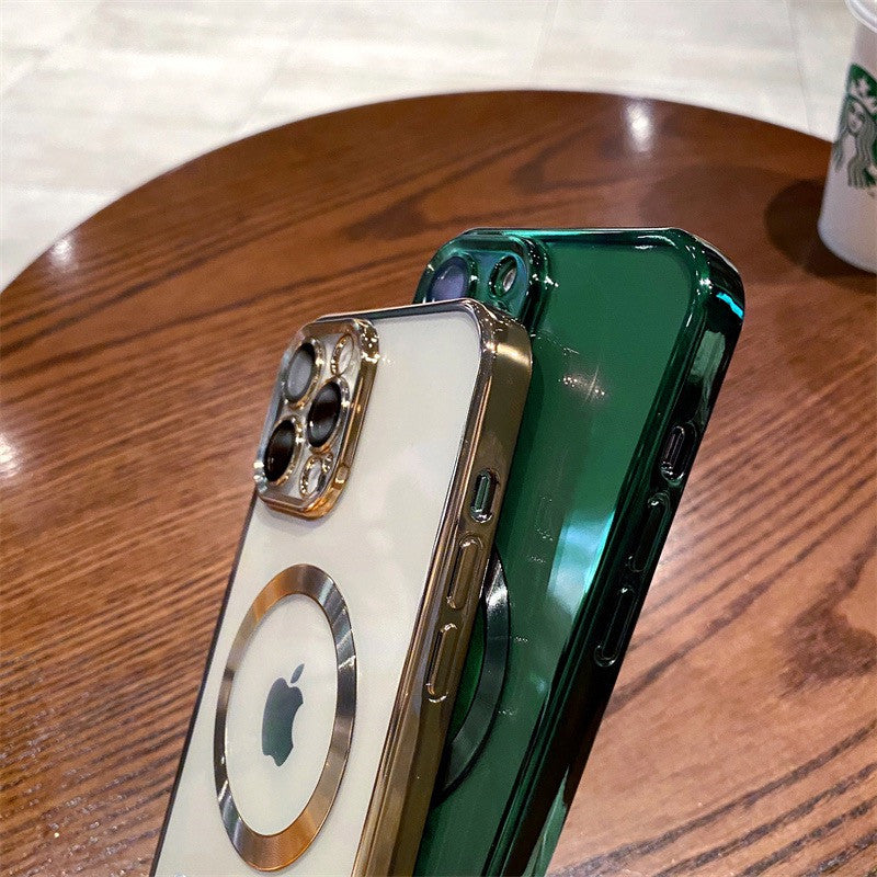 Magnetische Luxus Apple iPhone Hülle aus weichem Silikon