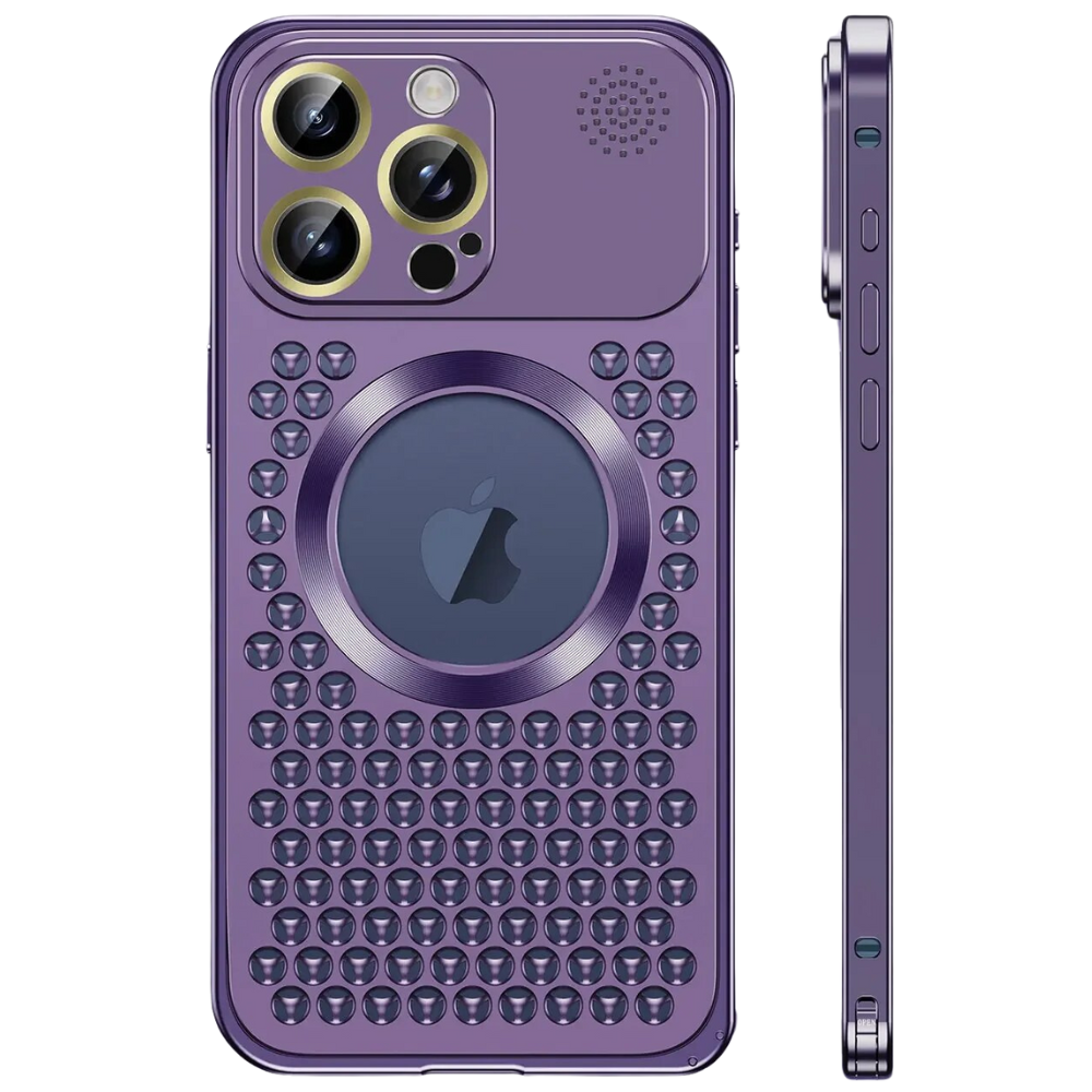 Hochwertige magnetische Wärmeableitungshülle, MagSafe, Abdeckung, aus Metall | Apple iPhone 12/13/14/15 Pro Max Plus – Aluminiumabdeckung