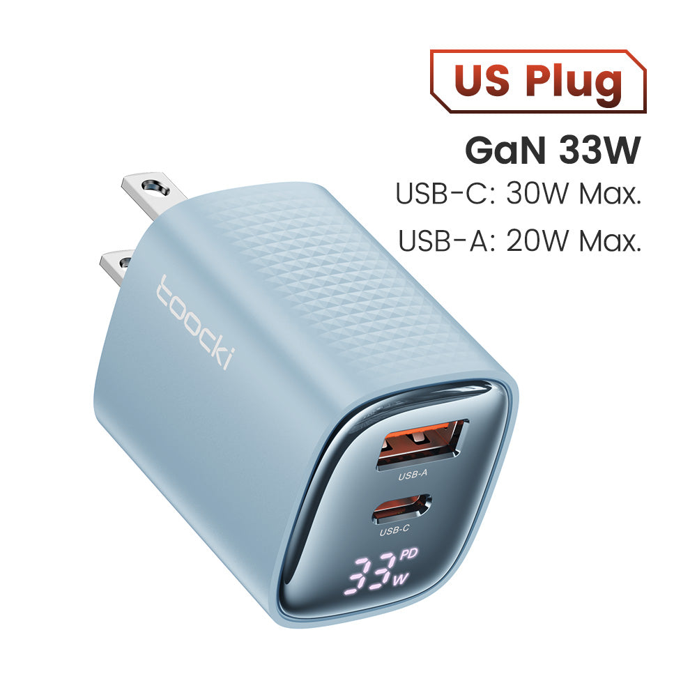 Premium Tech GAN USB Typ C Ladegerät 65W 45W PPS PD QC 4.0 | Schnellladegerät für Smartphones, Apple iPhone, Samsung, iOS & Android, MacBook, Laptop, iPad, AirPods, Tablet