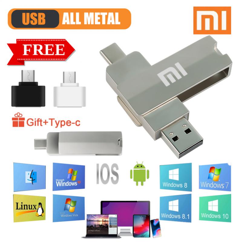 Premium Xiaomi U-Disk 2TB 1TB USB 3.1 Type-C Interface 256GB 128GB 512GB Mobile Computer Data Transfer Portable USB Storage