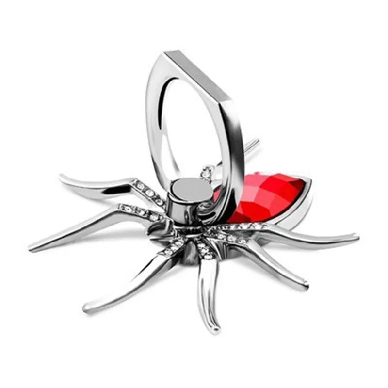 Universaler Luxus-Bling-Diamant-Metall-Spinne Handy-Fingerringhalter, 360° drehbarer Ständer für Apple iPhone, Samsung