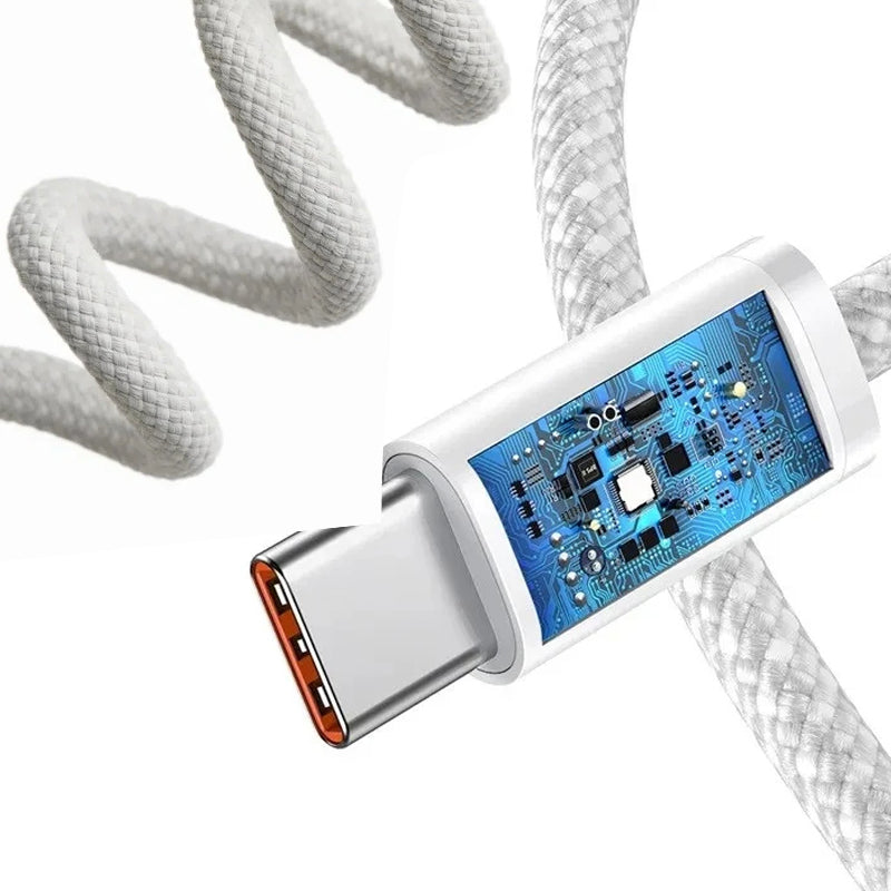 High Durability USB-C Kabel für Apple iPhone 15 Pro Max, PD 60W Schnellladung, Huawei, Xiaomi, Samsung, Typ C Geflechtkabel