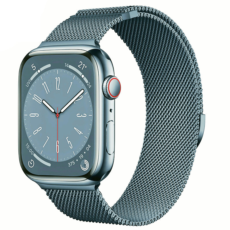 Milanese Loop Armband für Apple Watch Ultra 9 8 7 6 5 4 SE, 45mm 49mm 44mm 41mm 40mm | Premium Metall Magnetisches Armband, Doppelprofil für iWatch 3 42mm - Phone Heaven Zone