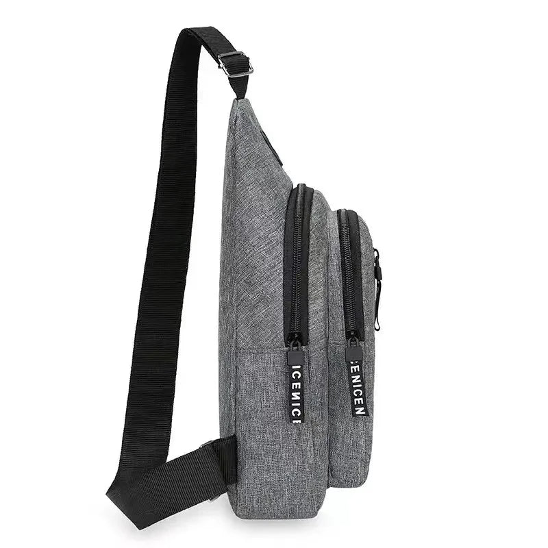 High-Quality New Multifunction Chest Bag 2024: Men's Fashion Trend made of Oxford Fabric, Korean Style, Casual and Waterproof MacBook Air/Pro/M3/M2/M1: 16,14,13-inch | 2024/2023/2022/2020 Series