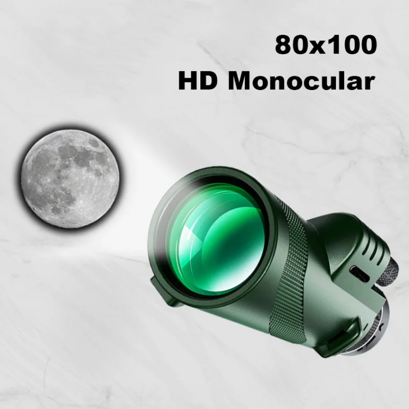 High-Quality Portable Zoom HD 5000m Telescope, Foldable, for Long Distances | Professional Mini Telescope, Powerful: Hunting, Sports, Outdoor, Camping, Travel | Smartphones, Apple iPhone, Samsung, iOS & Android