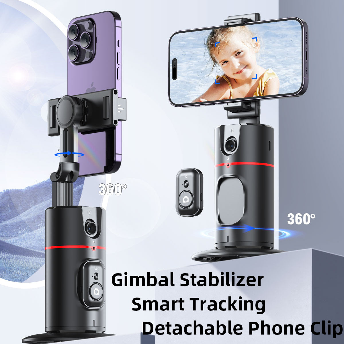 EvoGlide Premium | 360° Gimbal Stabilizer - Exclusive video stabilization system for smartphones, Apple iPhone, Samsung, iOS & Android