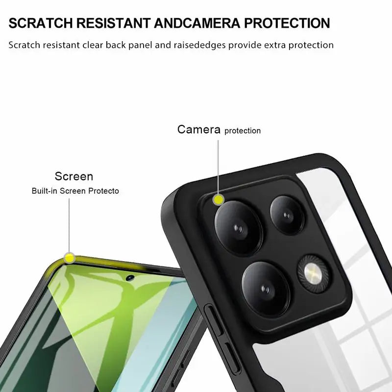 High-Quality Transparent 360-Degree Silicone Protection iPhone Case with MagSafe | 360-Degree Protection and Camera Lens Cover for Apple iPhone 16/15/14/13/12 Pro Max, Plus, Mini Cover | Armor Case and Bumper Cover | Premium Phone Case