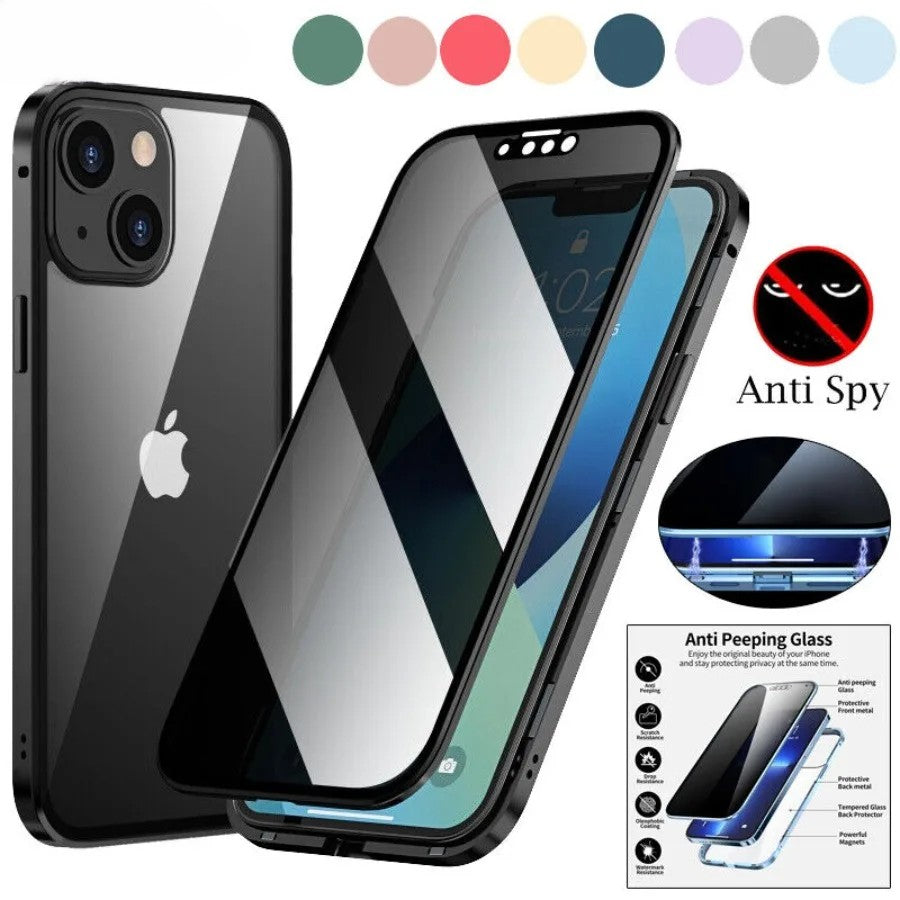 Privacy iPhone Screen Protector™ - Anti-Spy Premium Tempered Glass (5 Pieces) Smartphone, Laptop, Tablet, PC, Apple iPhone, iPad, MacBook, iOS, Android, Samsung