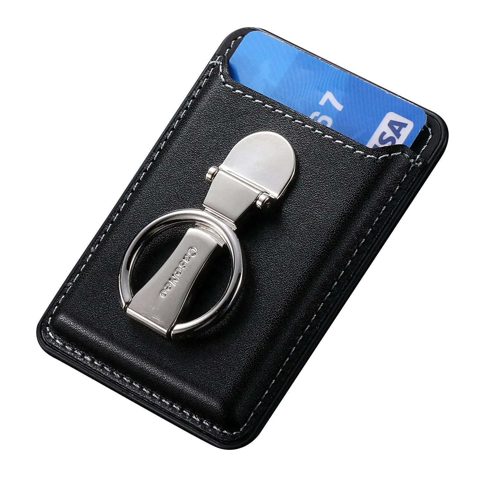 Hochwertige Leder MagSafe Brieftasche mit Kartenfächern: Klapp-Ringhalter & Standfunktion, Magnetisch für iPhone 15/14/13/12 Pro Max/Plus/Mini - Phone Heaven Zone