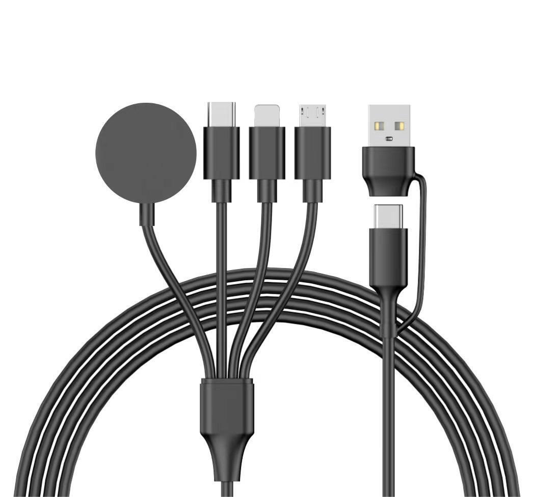 4-in-2 Gute Qualität USB-Lade-Datenkabel für iPhone Watch Ladegerät, iPhone Magnet Kabel | iWatch Typ-C Schnell