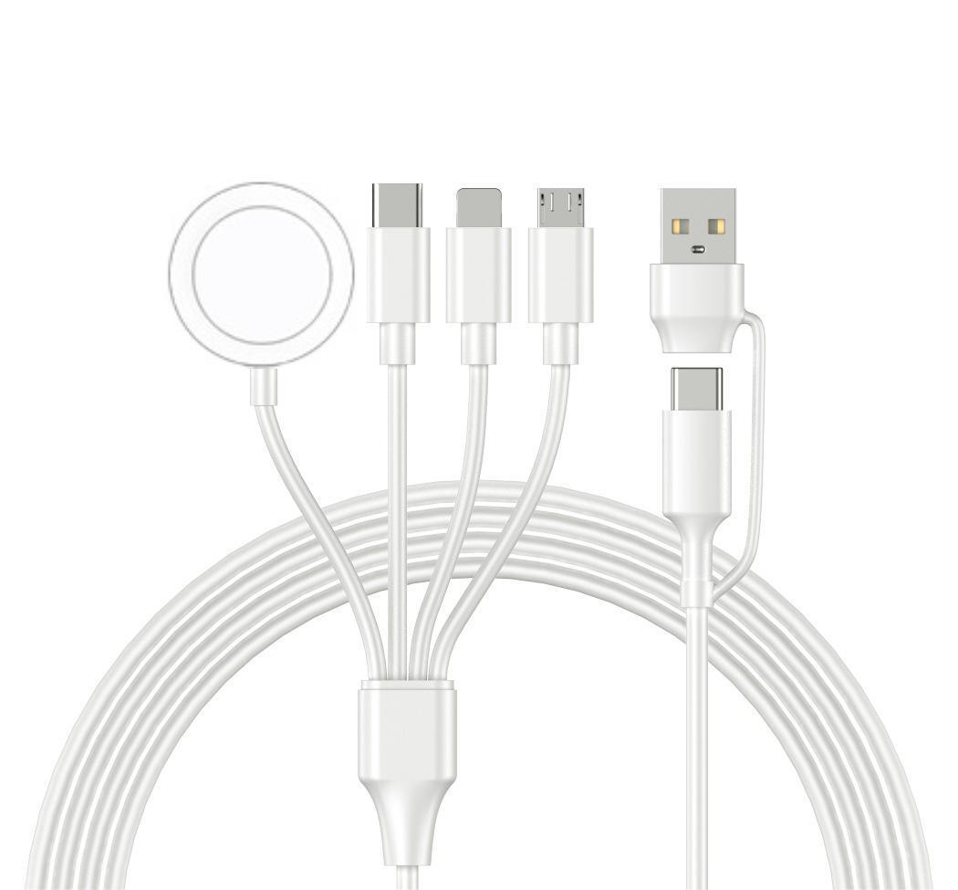 4-in-2 Gute Qualität USB-Lade-Datenkabel für iPhone Watch Ladegerät, iPhone Magnet Kabel | iWatch Typ-C Schnell