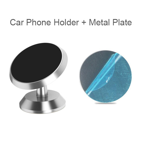 Luxury Magnetic Car Phone Holder: GPS Phone Mount for Smartphones, Apple iPhone, Samsung, iOS & Android, Xiaomi, Huawei, OnePlus