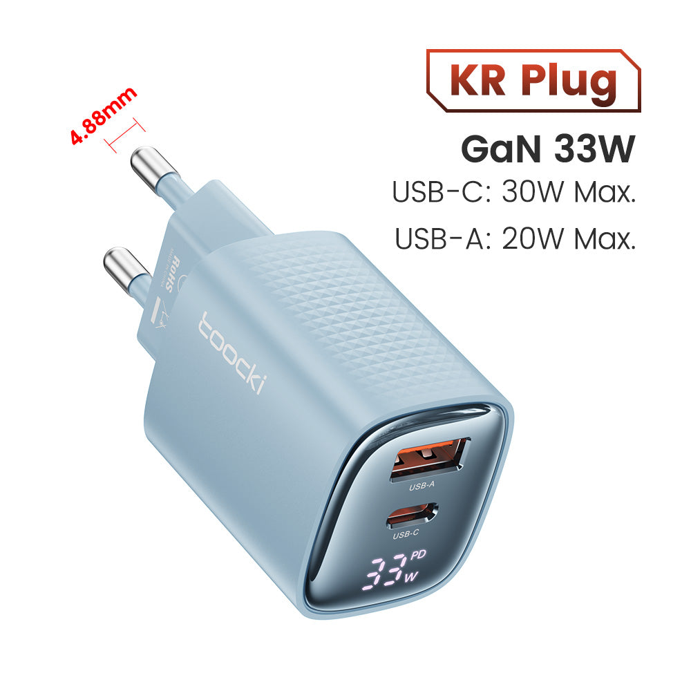 Premium Tech GaN USB Type C Charger 65W 45W PPS PD QC 4.0 | Fast Charger for Smartphones, Apple iPhone, Samsung, iOS & Android MacBook, Laptop, iPad, AirPods, Tablet, iOS,