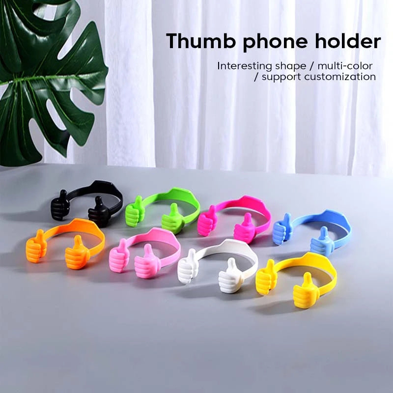 Luxury 'Thumbs Up' Design Smartphone Holder: Colorful, Compatible with Smartphones, Apple iPhone, Samsung, iOS & Android, iPad, Tablet – Desk Stand | Limited Edition