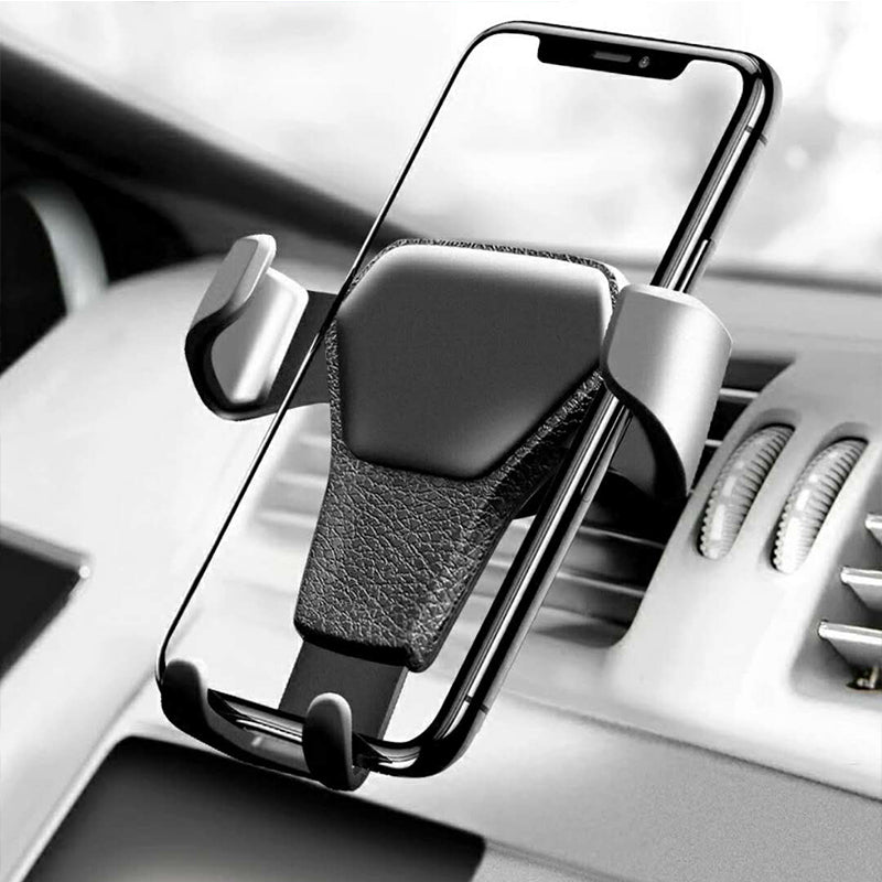 Premium Gravity Car Mount with Air Vent Phone Clip: Mobile Phone Holder, Compatible with Smartphones, Apple iPhone, Samsung, iOS &amp; Android & GPS Support