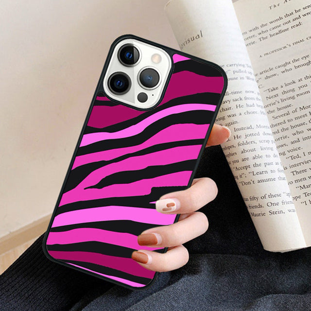 Premium Zebra Pattern Glitter iPhone Case | MagSafe Case with 360-Degree Protection & Camera Lens Cover for iPhone 16/15/14/13/12 Pro Max, Plus, Mini Cover | Armor Case & Bumper Cover Phone Case | High-Quality Protective Cover