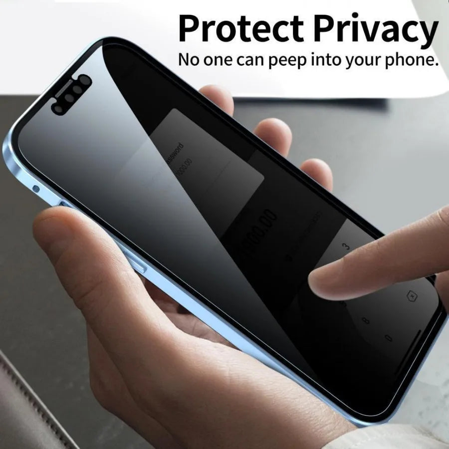 Privacy iPhone Screen Protector™ - Anti-Spy Premium Tempered Glass (5 Pieces) Smartphone, Laptop, Tablet, PC, Apple iPhone, iPad, MacBook, iOS, Android, Samsung