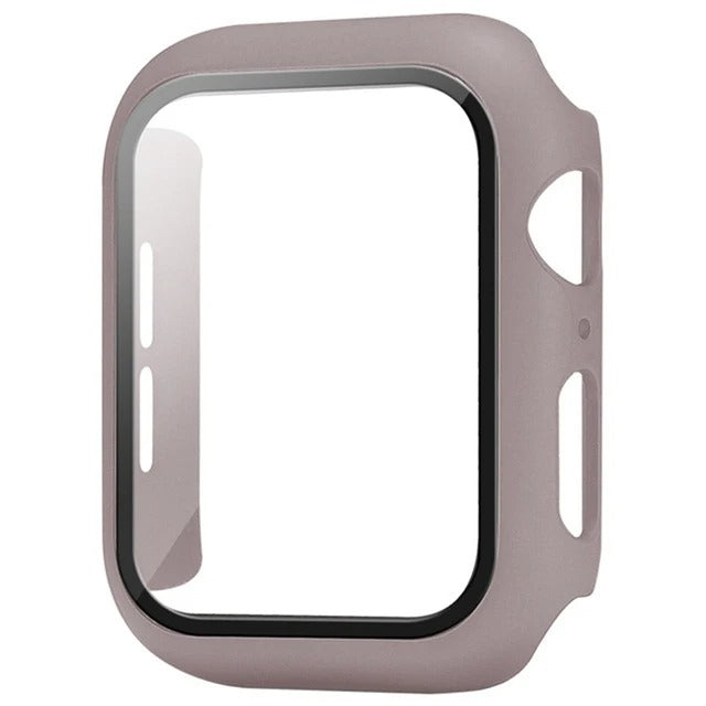 High-Quality Glass Cover Case for Apple Watch Series 10/9/8/7/6/5/4/3/2/1 & Ultra 2/1, SE: 2024, 2023, 2022, 2021, 2020, 2019, 2018, 2017, 2016 44mm, 40mm, 41mm, 45mm, 42mm, 38mm | Cover Display Protection Film Accessory