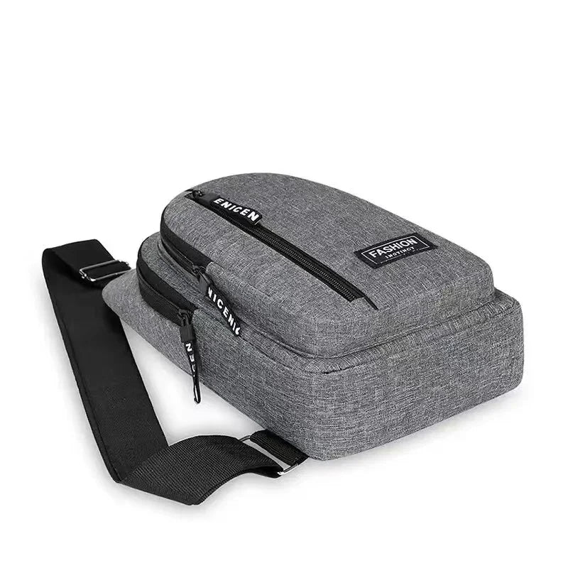 High-Quality New Multifunction Chest Bag 2024: Men's Fashion Trend made of Oxford Fabric, Korean Style, Casual and Waterproof MacBook Air/Pro/M3/M2/M1: 16,14,13-inch | 2024/2023/2022/2020 Series